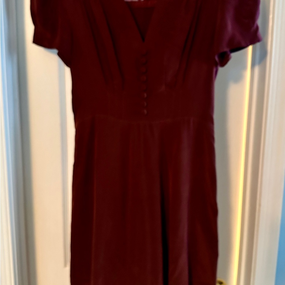 Betsy Johnson Vintage Silk Burgundy Dress